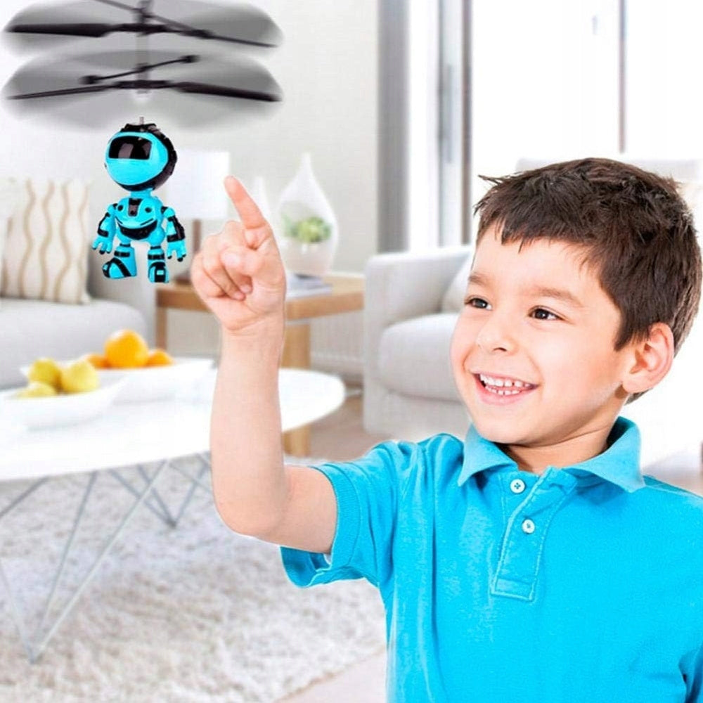 ROBOT FLYING OVER HAND TOY FOR CHILDREN USB UFO CABLE CONTROLLED BY HAND Manufacturer code NO-1009665