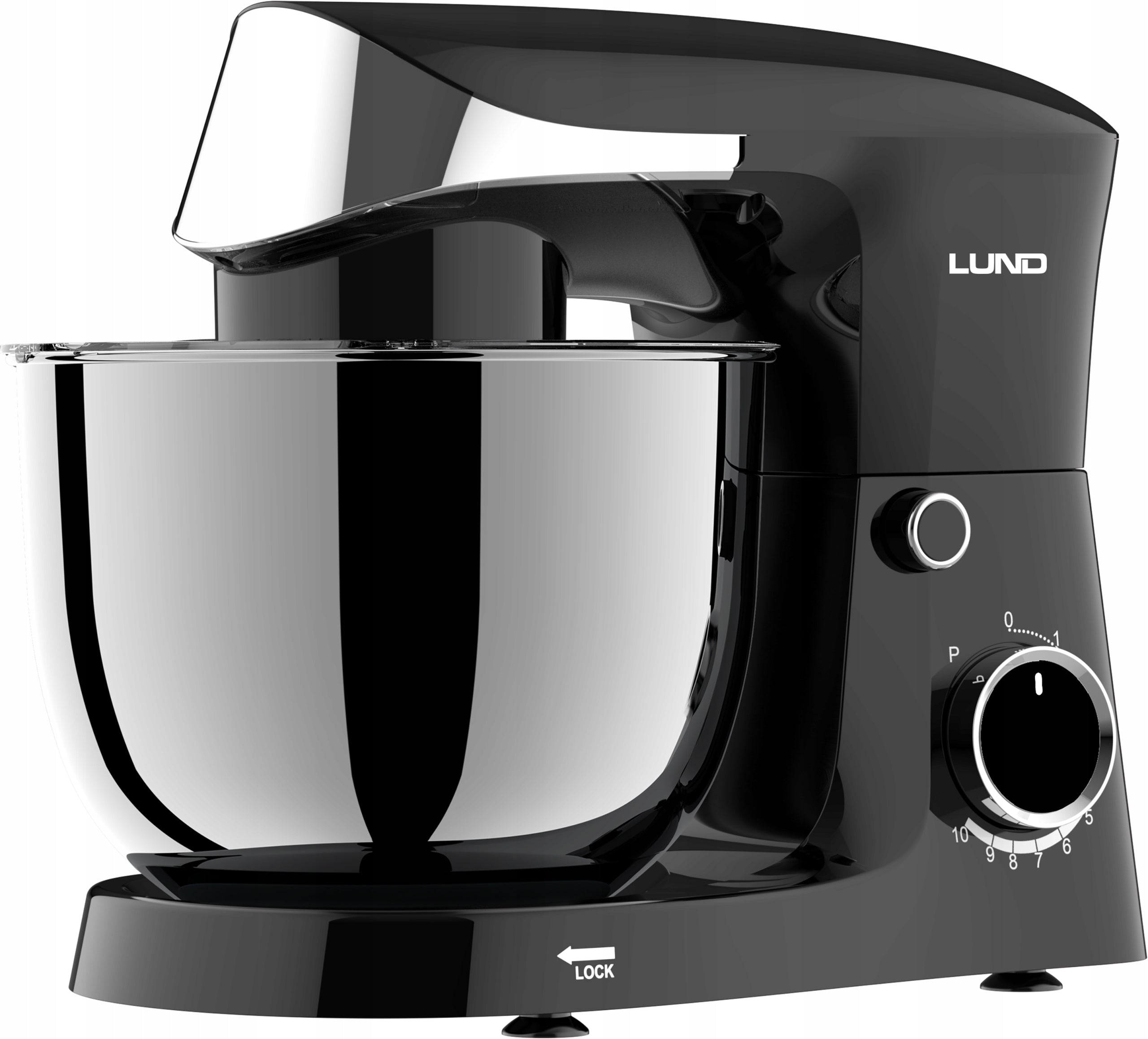 ROBOT FOOD PROCESSOR PLANETARY MIXER 4L POWER 1500W HOOK STIRRER WHISK BOWL Brand Lund