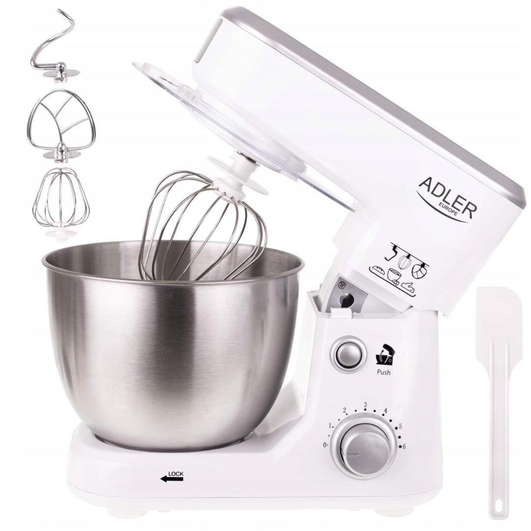 ROBOT FOOD PROCESSOR PLANETARY MIXER WITH BOWL 4L 1000W FOR CAKES STRONG 3 STIRRERS