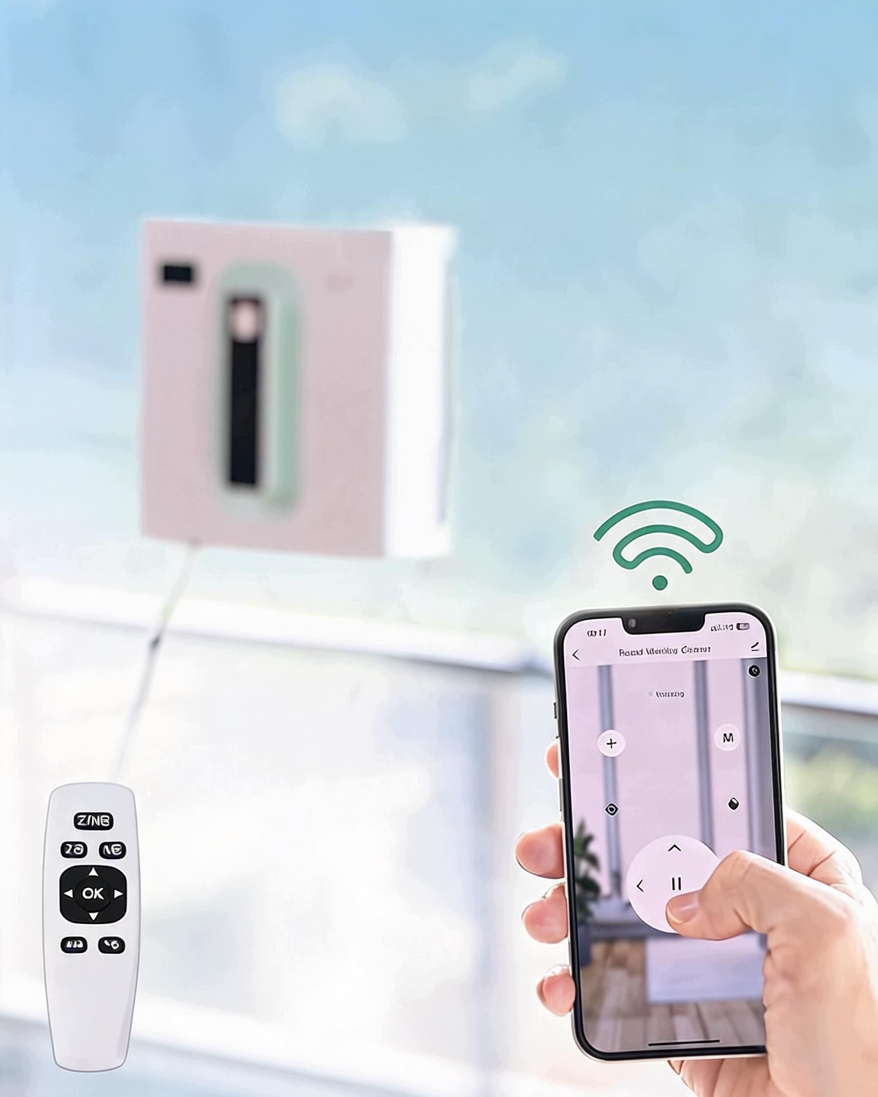 ROBOT FOR WASHING WINDOWS APPLICATION AND REMOTE CONTROL WITH SPRAY FUNCTION Brand no brand