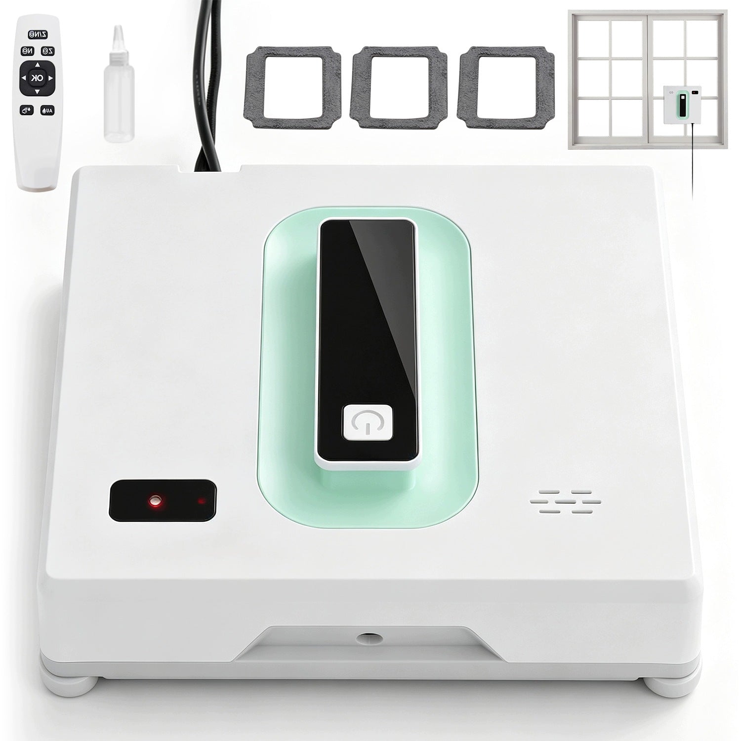 ROBOT FOR WASHING WINDOWS APPLICATION AND REMOTE CONTROL WITH SPRAY FUNCTION