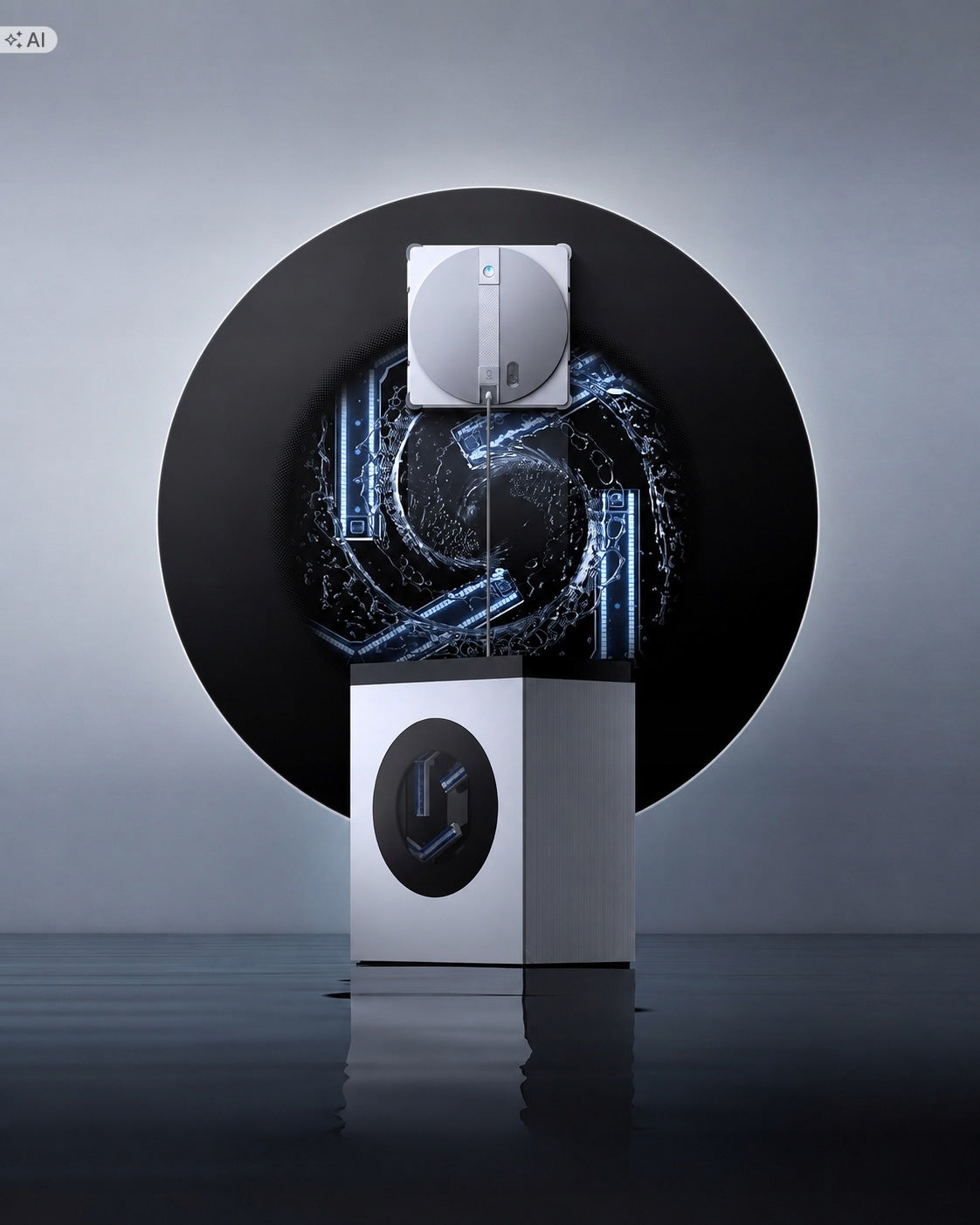 ROBOT FOR WASHING WINDOWS WITH STATION AUTOMATIC WASHER APPLICATION Brand Ecovacs