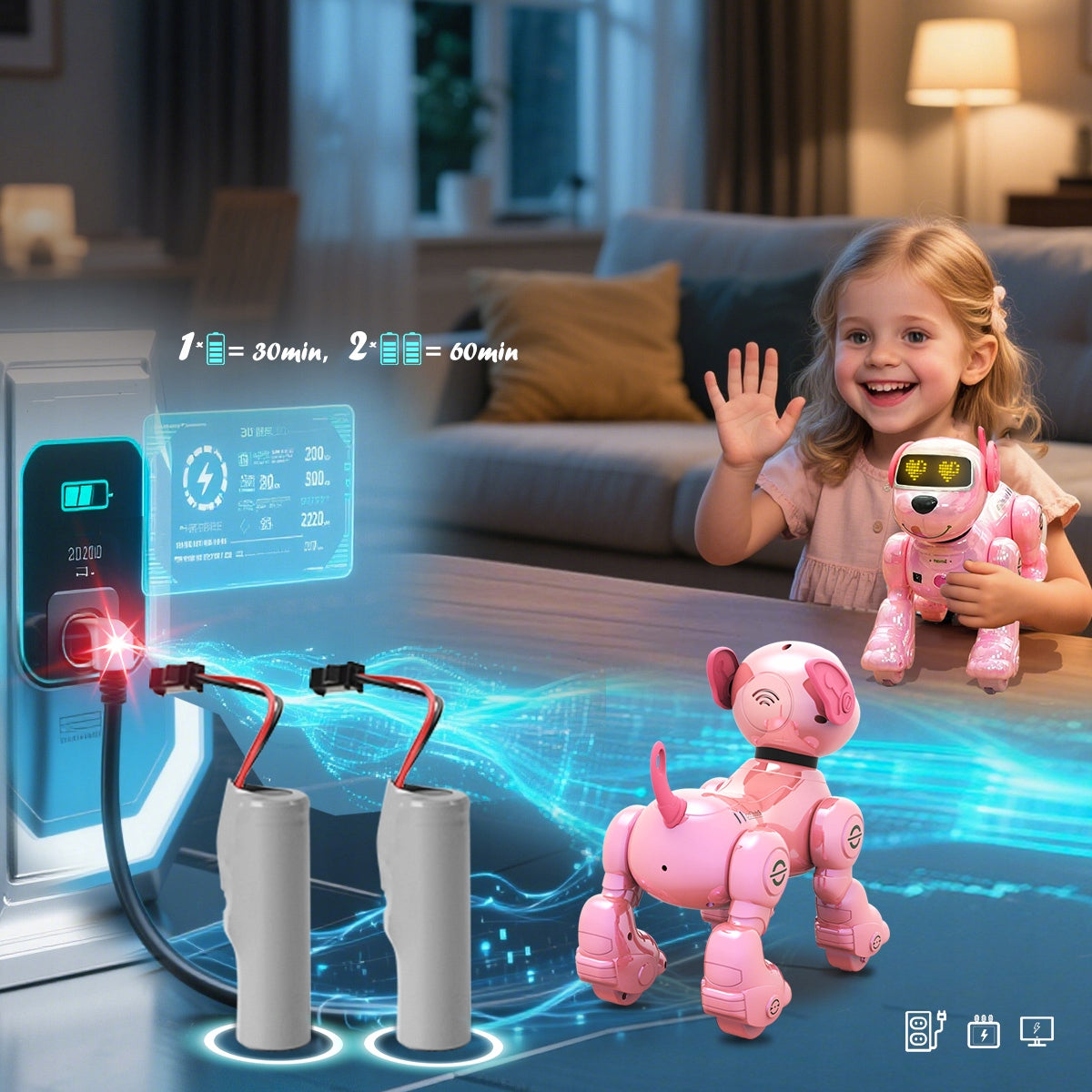 ROBOT INTERACTIVE DOG REMOTE CONTROLLED DOG FOR PROGRAMMING 17FUNCTIONS Manufacturer code VL-BG1533G-P-2