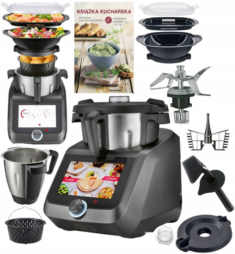 ROBOT LIDLOMIX MONSIEUR CUISINE SMART 1200W WiFi 2026 Anthracite Newest PL