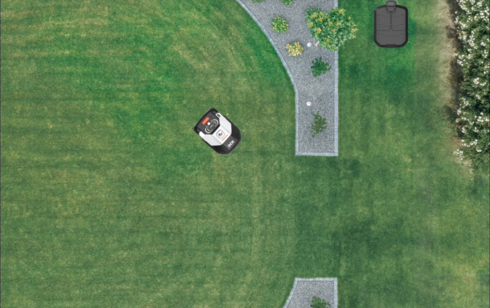 ROBOT MOWING mower without cable automatic up to 1000m² width WIFI DCK Series TERRAINA