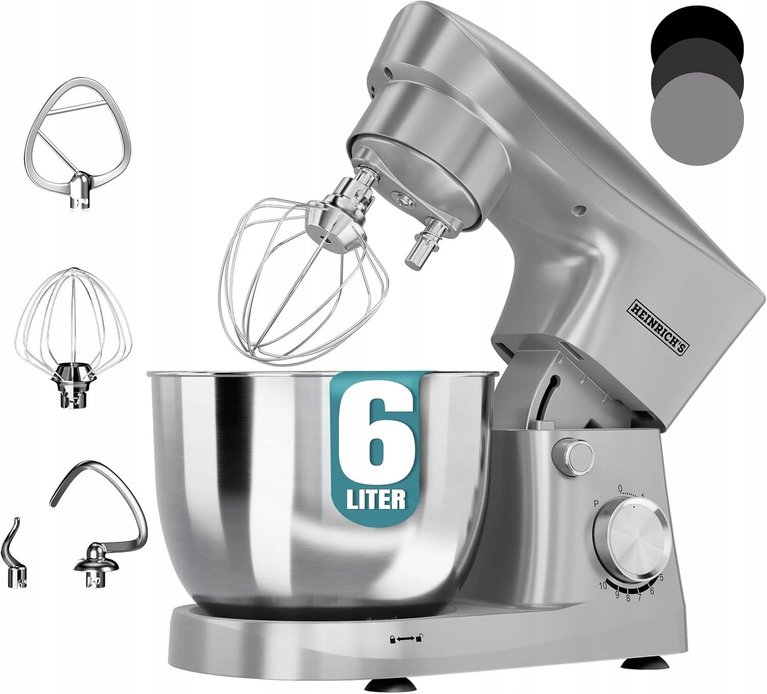 ROBOT Planetary KITCHEN 6L KNEADING MACHINE Mixer Cake Blender 1500W