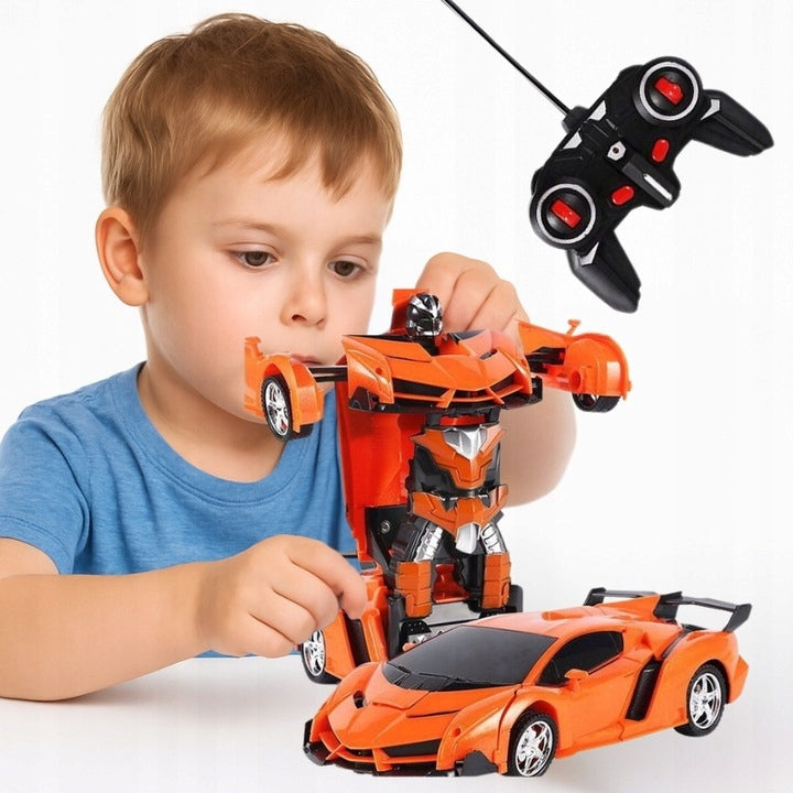 ROBOT REMOTE CONTROLLED CAR 2in1 AUTOROBOT RC ROBOT AUTO RED Packaging status original