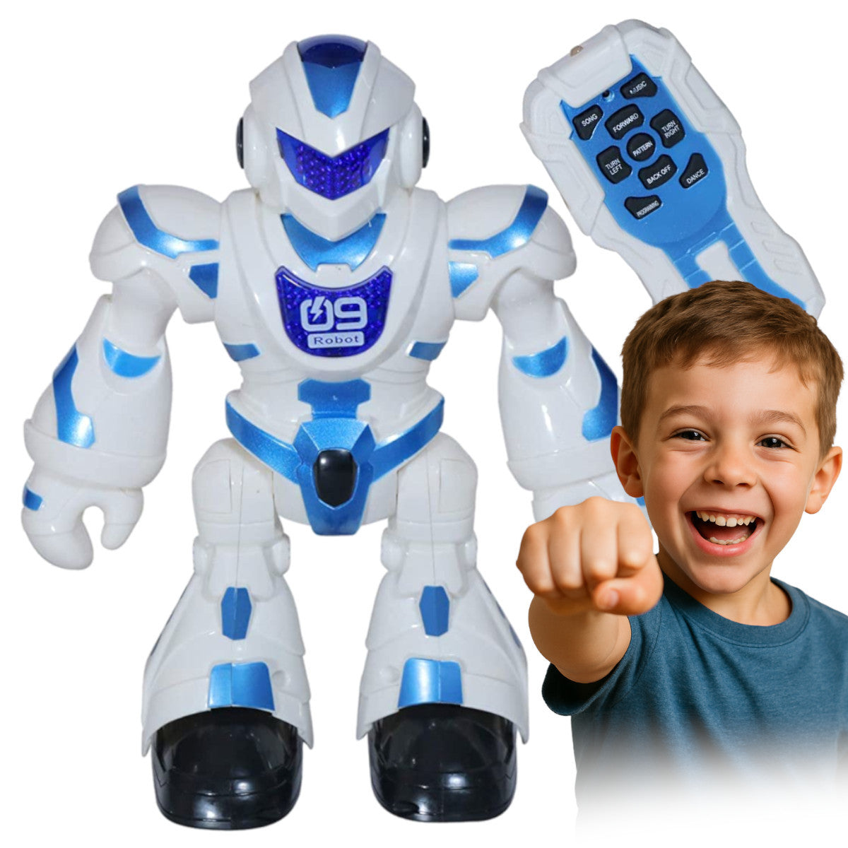 ROBOT REMOTE CONTROLLED Interactive FOR PROGRAMMING on LED Remote Control Music