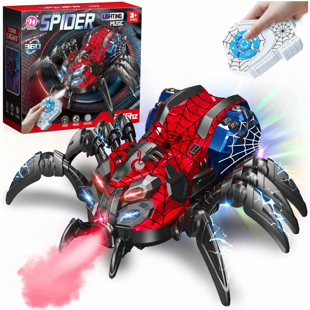 ROBOT SPIDER REMOTE CONTROLLED STEAM ARACHUS TOY FOR CHILDREN