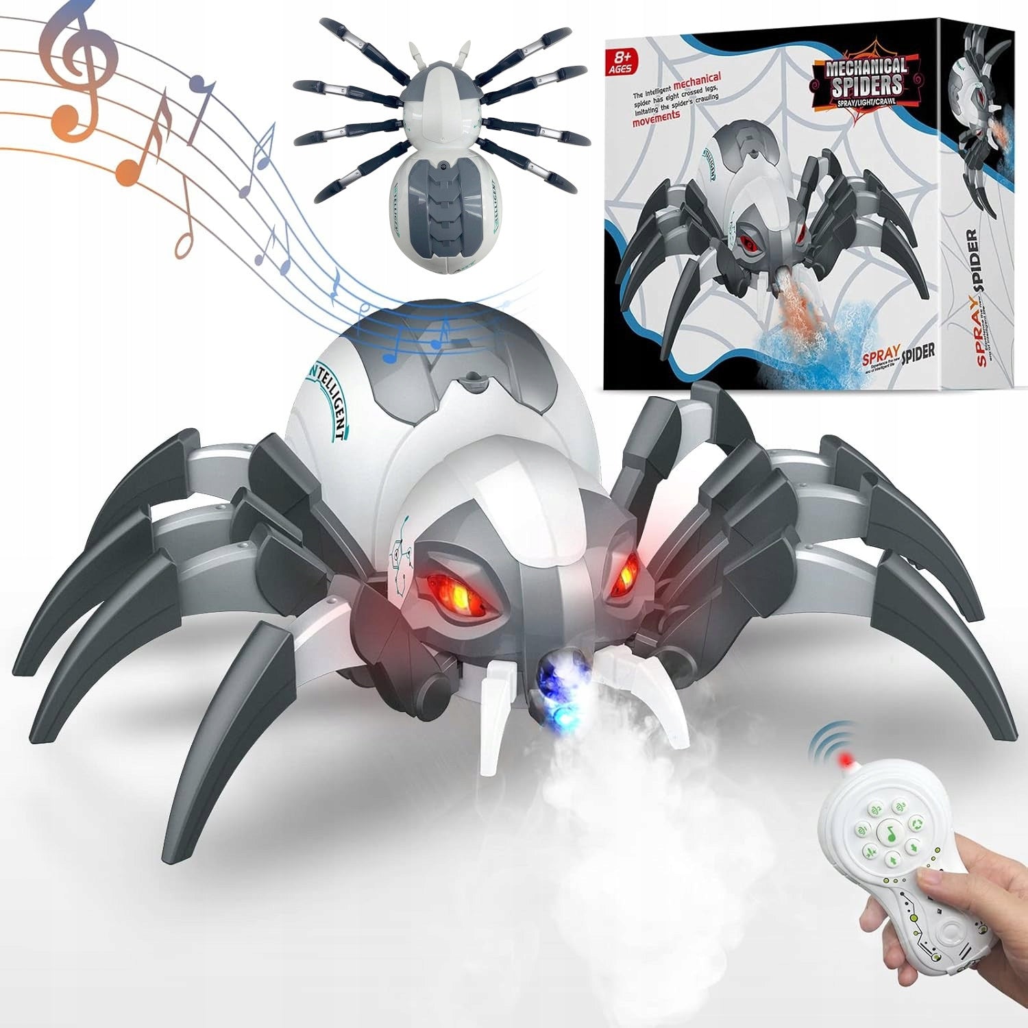 ROBOT SPIDER REMOTE CONTROLLED STEAM WATER ARACHUS TOY FOR CHILDREN GIFT