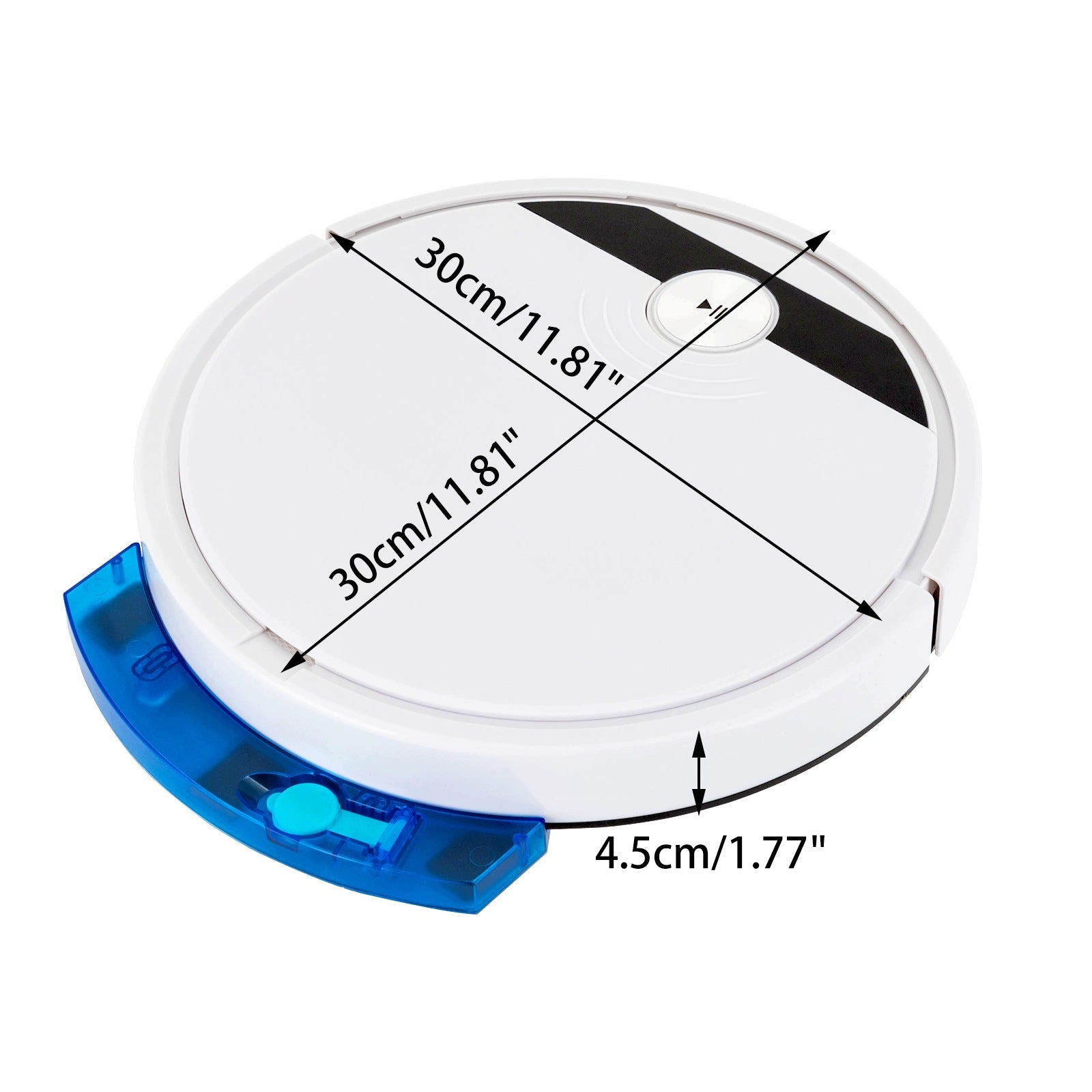 ROBOT VACUUM CLEANER 1800Pa APP VERSION+REMOTE CONTROL+WATER TANK+ANTI FALL Packaging status original