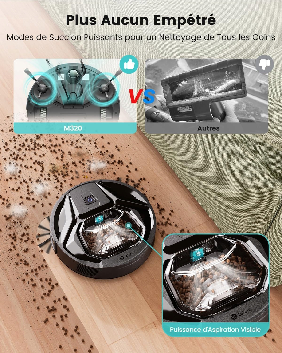 ROBOT VACUUM CLEANER 3IN1 6000PA 210MIN WI-FI WITH MOP AND NAVIGATION FOR HAIR Manufacturer code 5906663187995