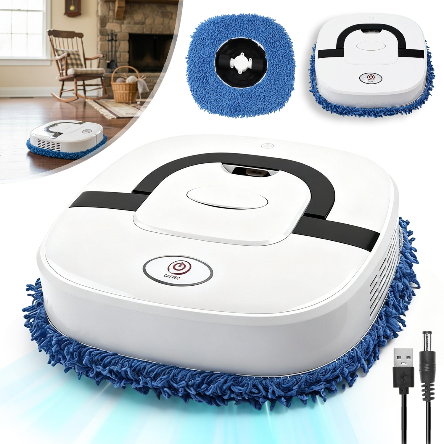 ROBOT VACUUM CLEANER, ELECTRIC ROBOT FOR HOUSE CLEANING/ANIMAL HAIR/HAIR