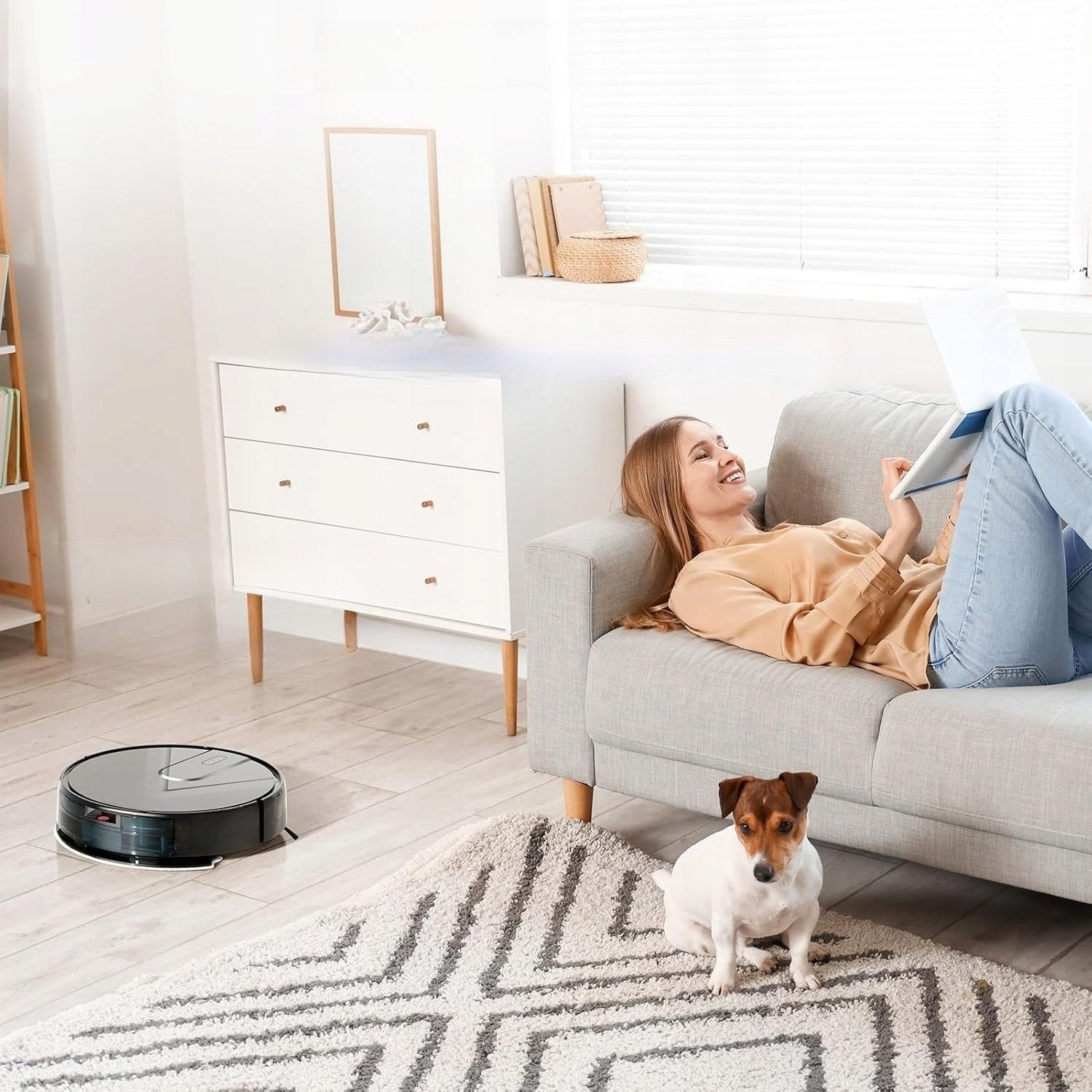 ROBOT VACUUM CLEANER INTELLIGENT AUTOMATIC 3IN1 WITH SUCTION POWER 2300PA Brand Bedee