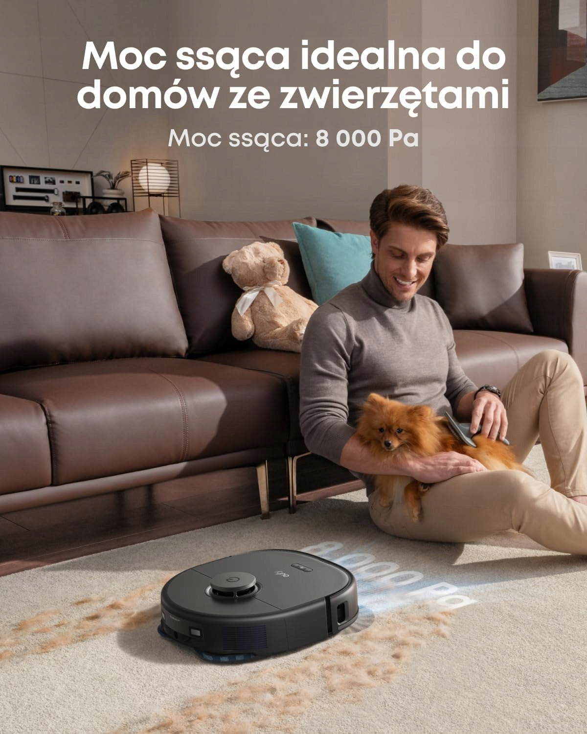 ROBOT VACUUM CLEANER WITH MOPPING SELF-EMPTYING STATION 8000 PA BLACK EAN (GTIN) 5905995512826
