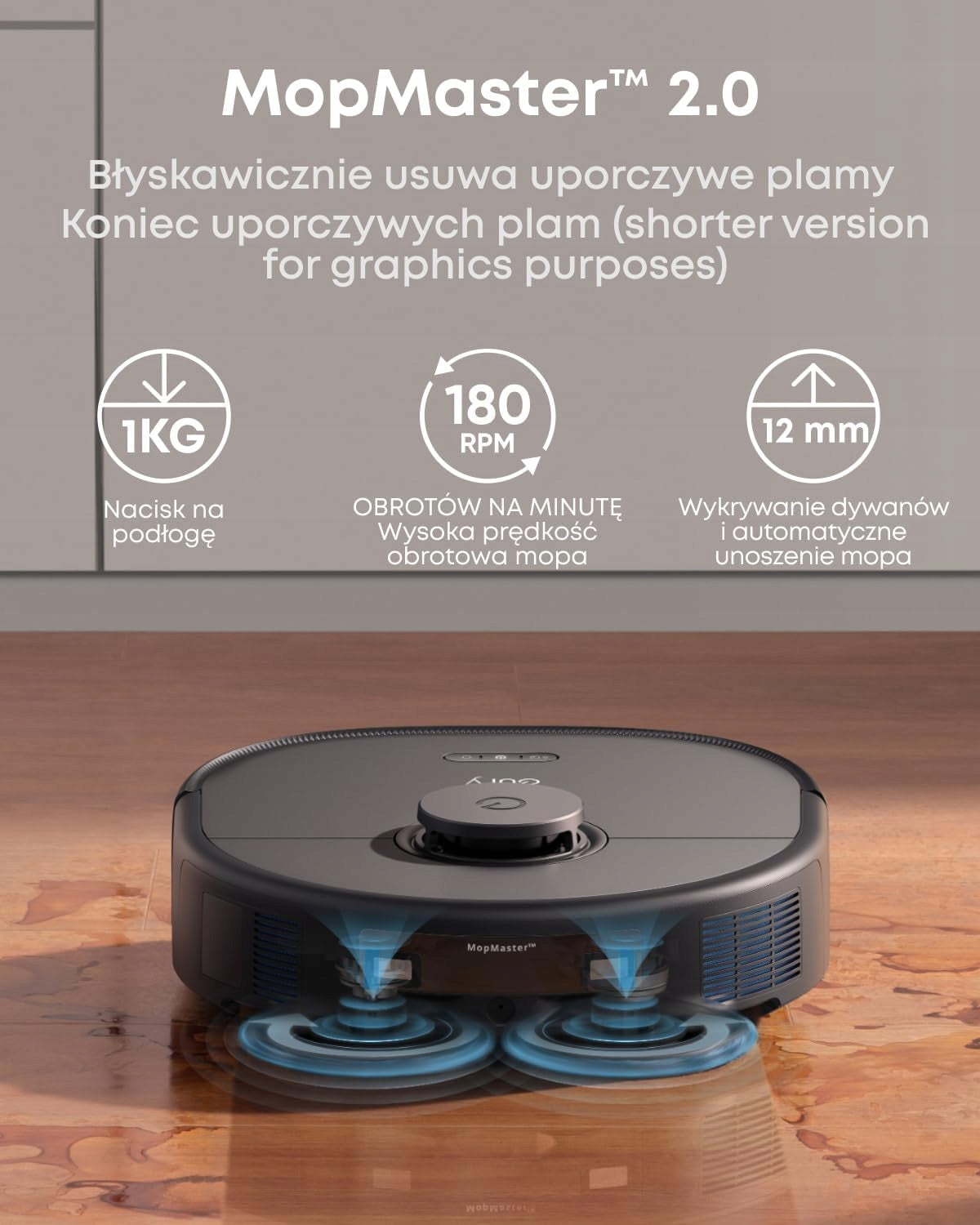 ROBOT VACUUM CLEANER WITH MOPPING SELF-EMPTYING STATION 8000 PA BLACK Manufacturer code 5905995512826
