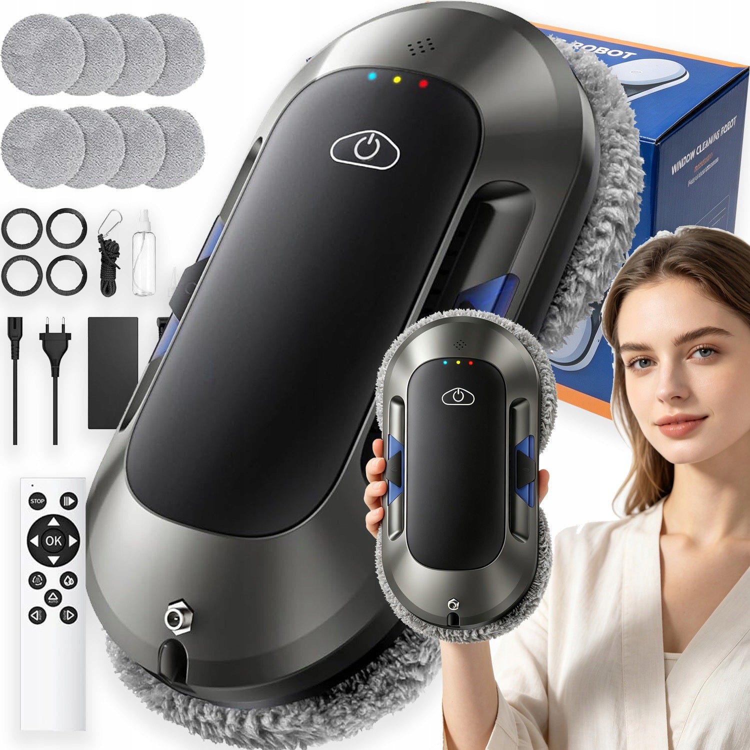ROBOT WASHER FOR WINDOWS SMART 6000PA MULTIFUNCTIONAL FOR GLAZE