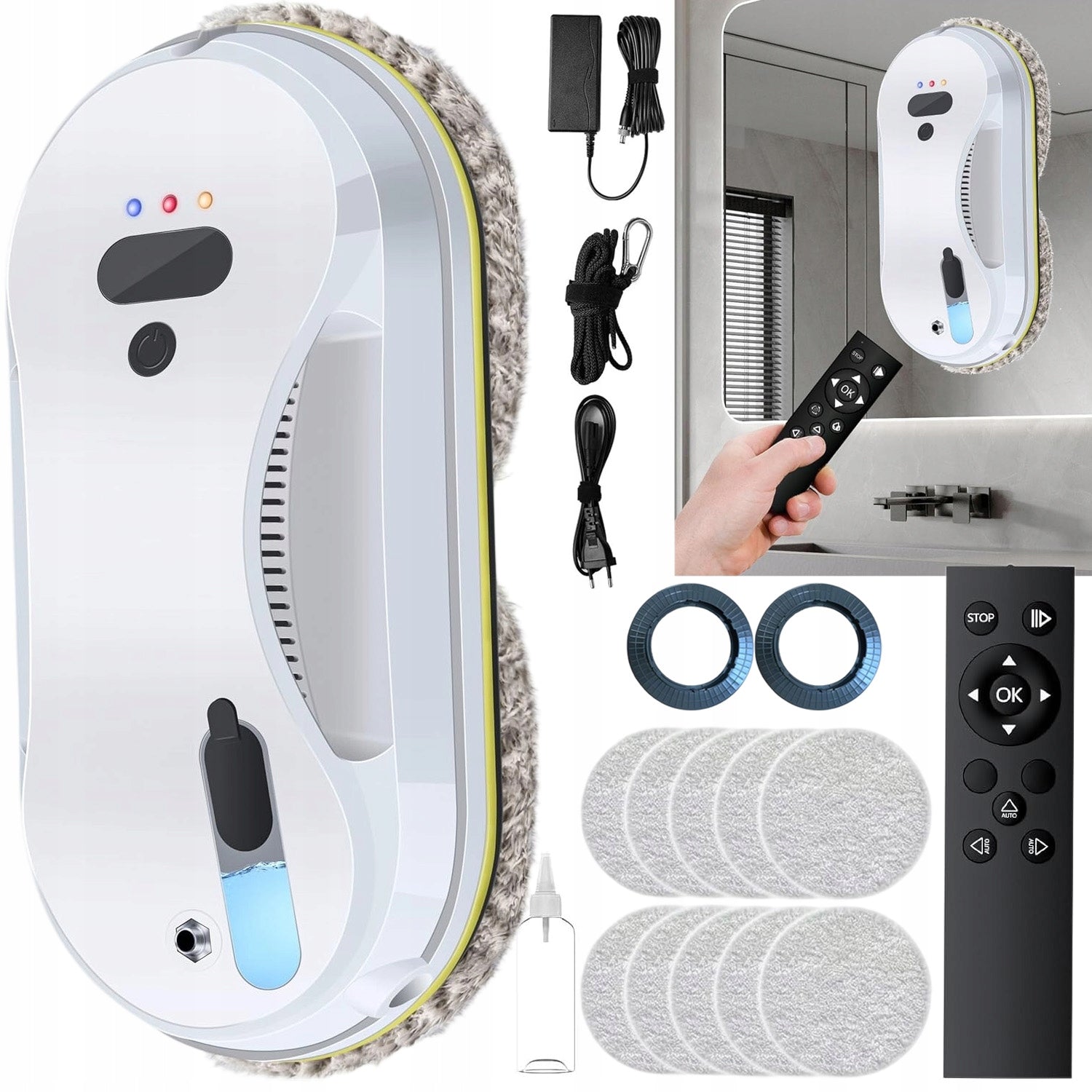 ROBOT WINDOW CLEANER FLOOR GLAZES INTELLIGENT AUTOMATIC KIT
