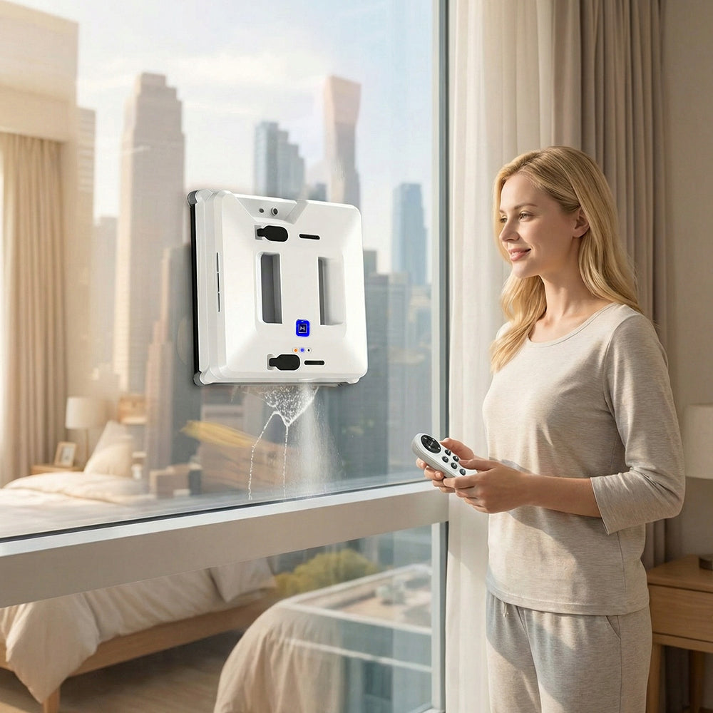 ROBOT WINDOW CLEANER INTELLIGENT AUTOMATIC WITH REMOTE CONTROL 3 MODES 3000PA 72W Manufacturer code 1.269-233.0