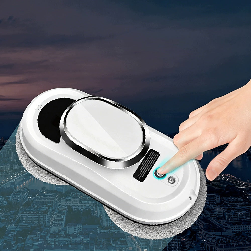 ROBOT WINDOW CLEANER MIRROR WASHER AUTOMATIC + 10 MOPS SET XXL Dominant color white