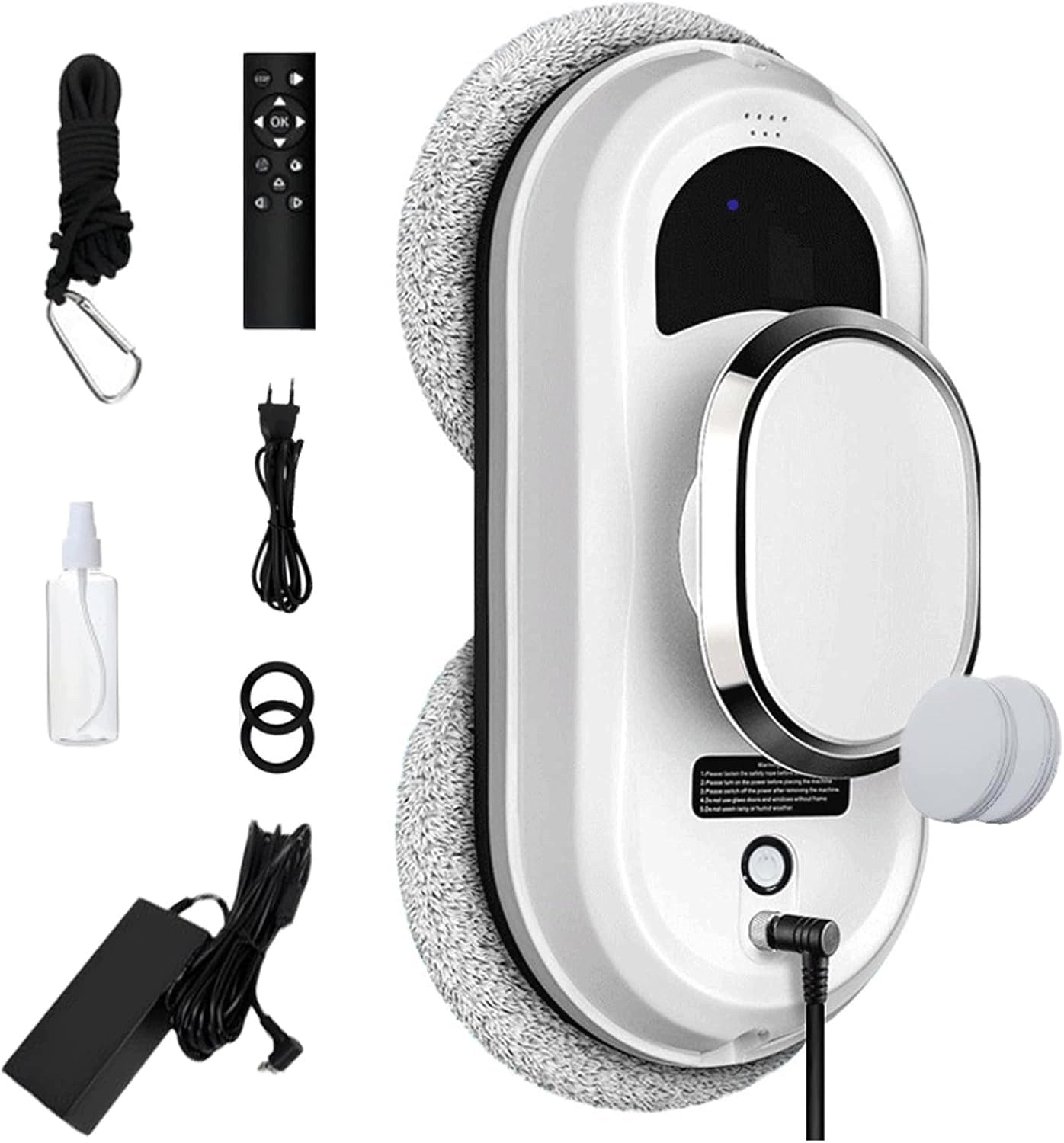 ROBOT WINDOW CLEANER MIRROR WASHER AUTOMATIC + 10 MOPS SET XXL