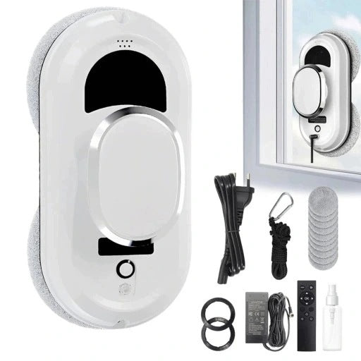 ROBOT WINDOW CLEANER MIRRORS AUTOMATIC WASHER + 10 MOPS SET XXL