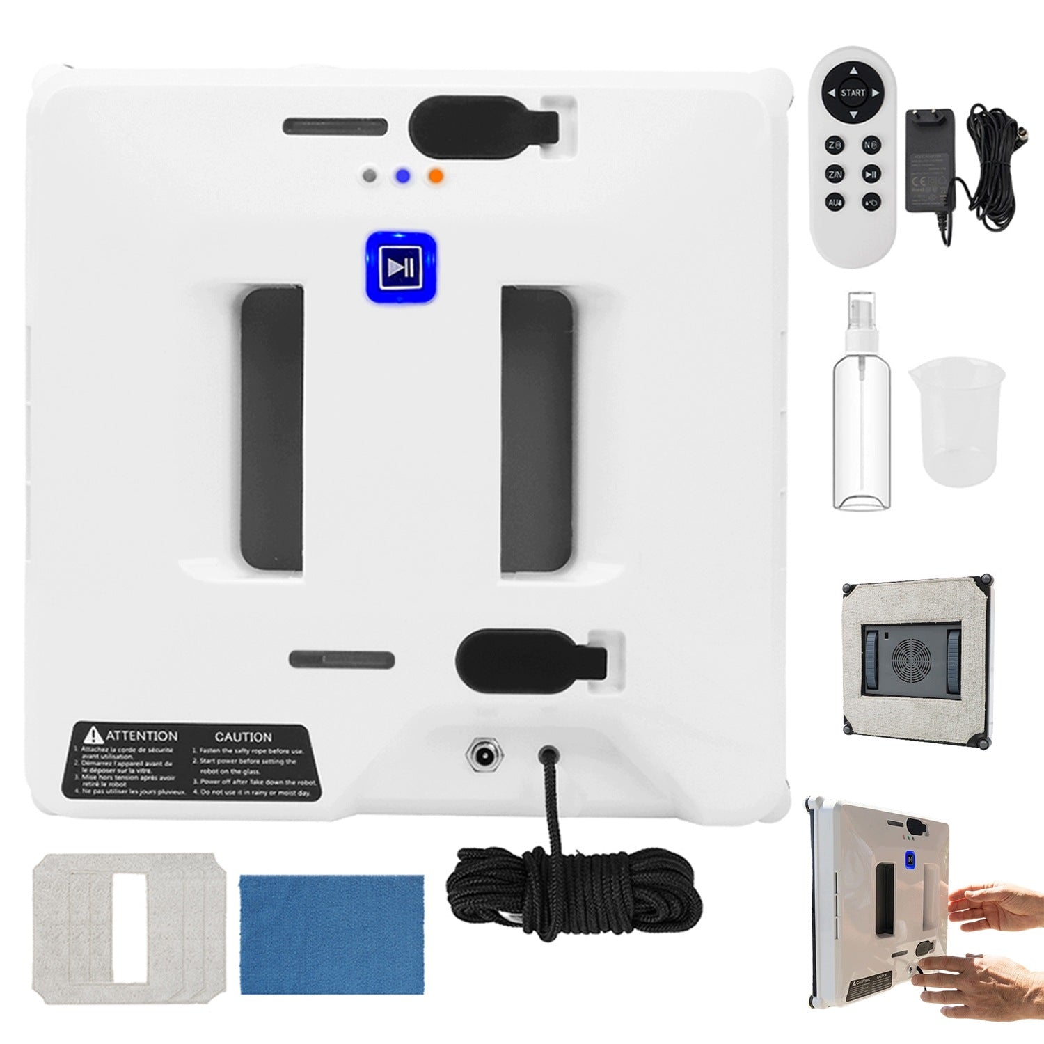 ROBOT WINDOW CLEANER ULTRASONIC ATOMIZATION NOZZLE STAIN CLEANING