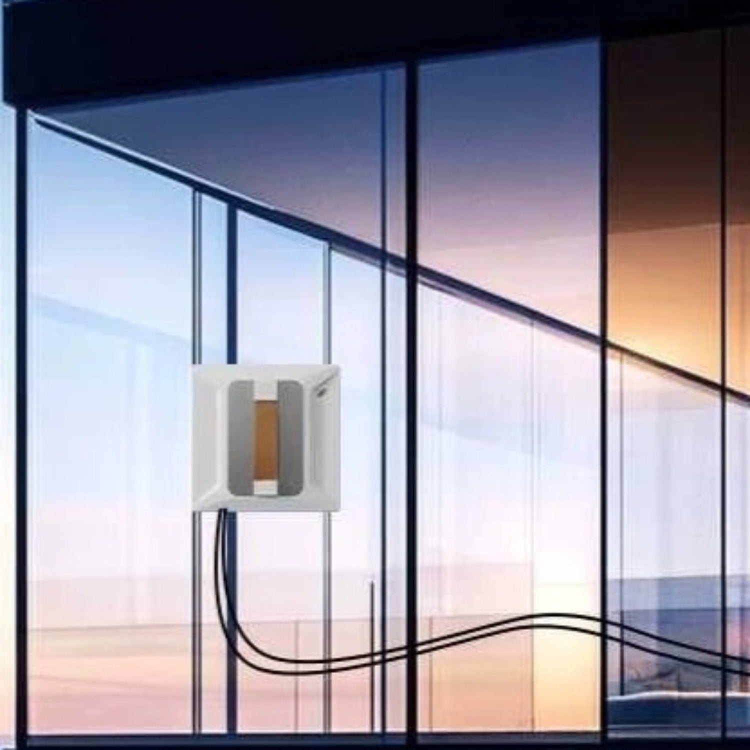 ROBOT WINDOW CLEANING INTELLIGENT AUTOMATIC WITH PLANNING AND SPRAYING Dominant color white