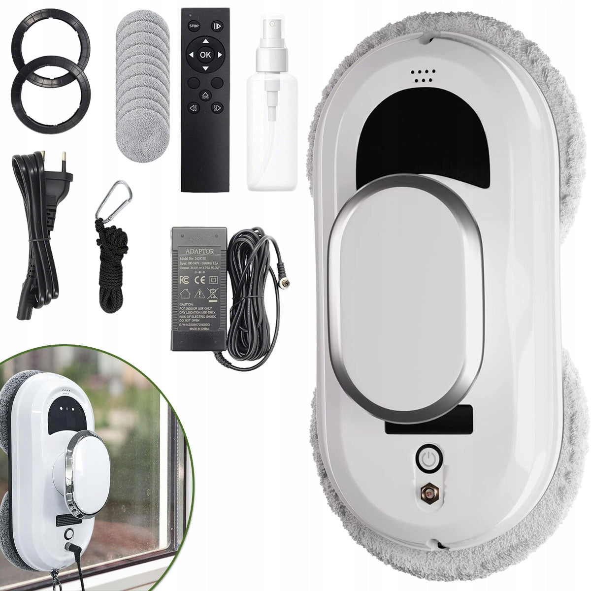 ROBOT WINDOW WASHER AUTOMATIC WINDOW WASHER MIRRORS INTELLIGENT SET