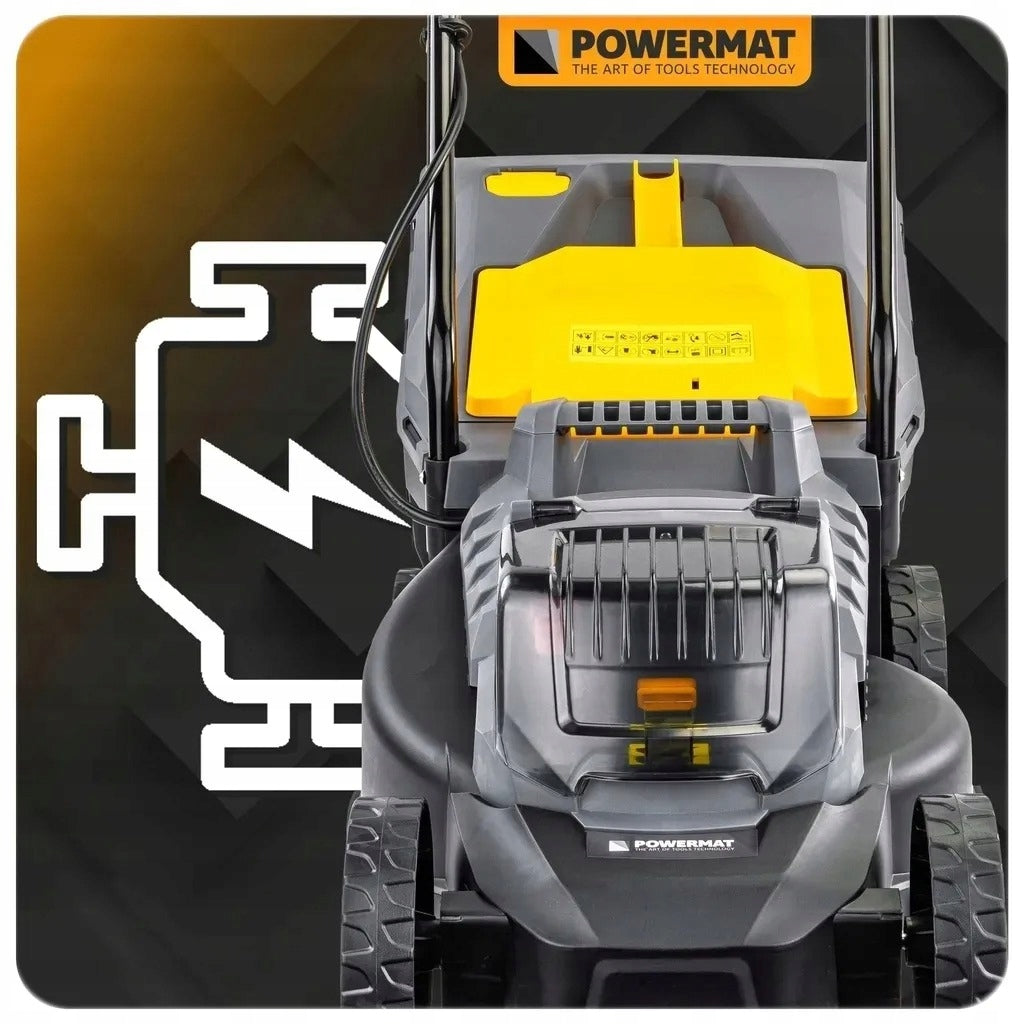 ROBUST LIGHTWEIGHT CORDLESS LAWN MOWER 2X POWERFUL BATTERY + FREEBIE Brand Powermat