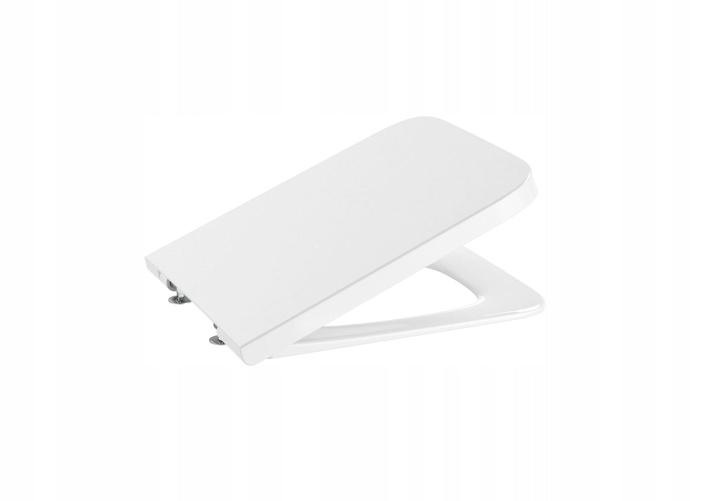 Roca Inspira Square Toilettensitz mit Sitz, langsam absenkbar, weiß 