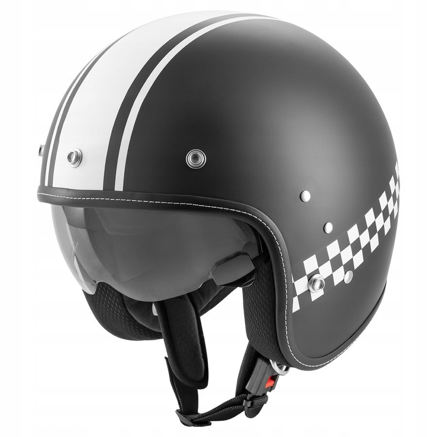 ROCC CLASSIC PRO TT JETHELM MAT CLASSIC OPEN MOTORCYCLE HELMET - XL Manufacturer Rocc