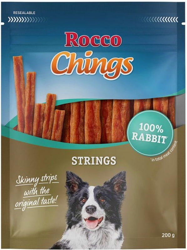 ROCCO Chings Strings Rabbit in strips 200g