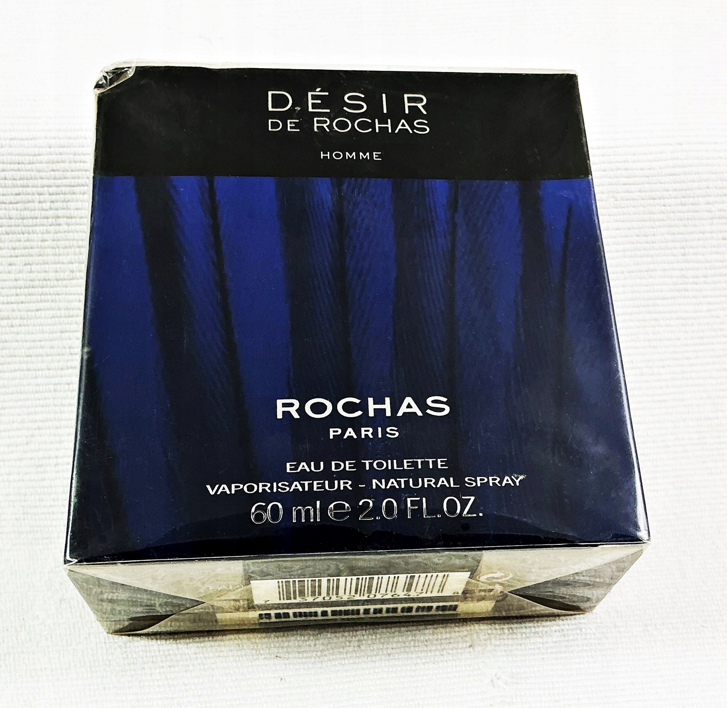 ROCHAS DESIR DE ROCHAS HOMME 60 ML EAU DE TOILETTE RARE Packaging status original