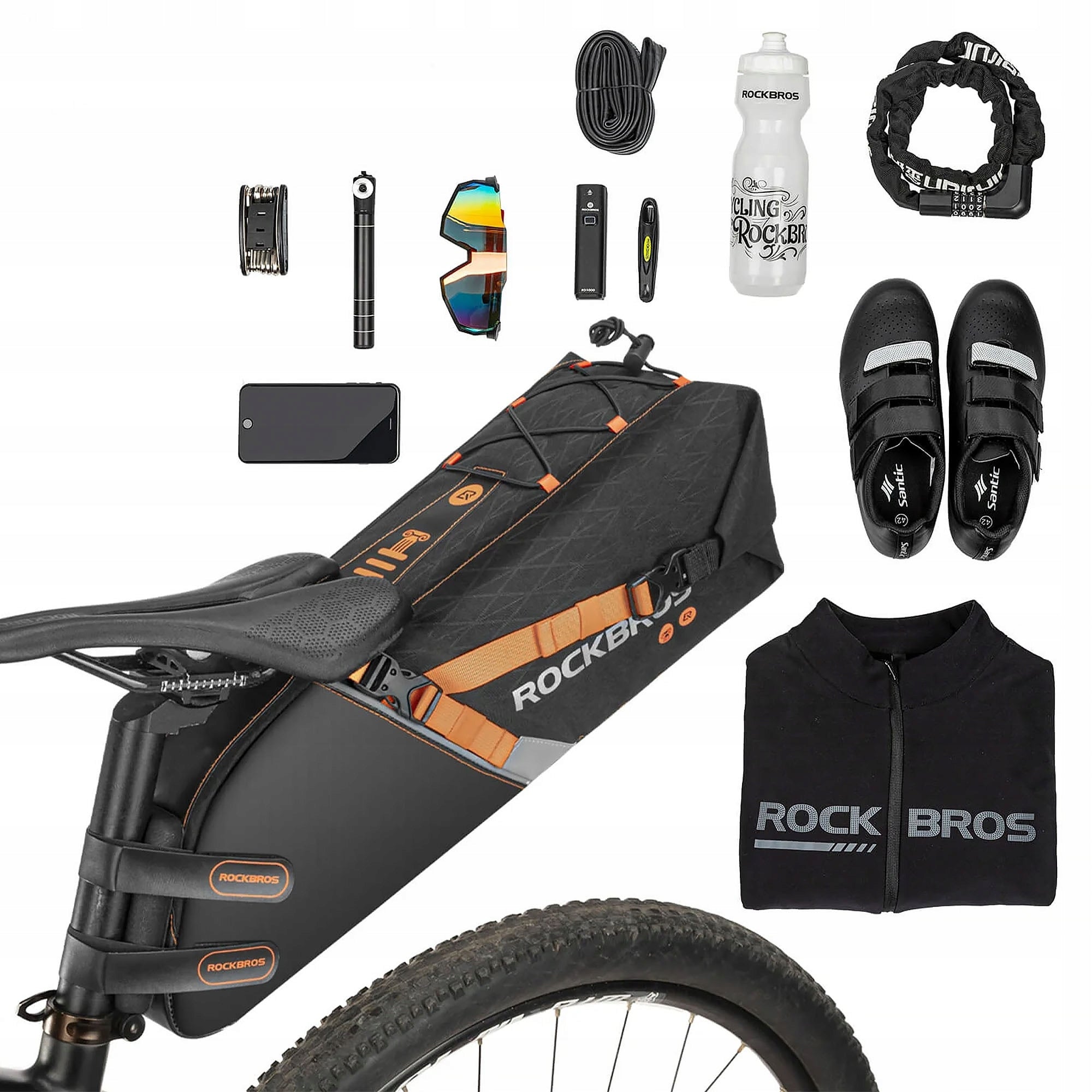 ROCKBROS Bicycle Bag Rear Pouch 10L Seat Manufacturer code 30130009001