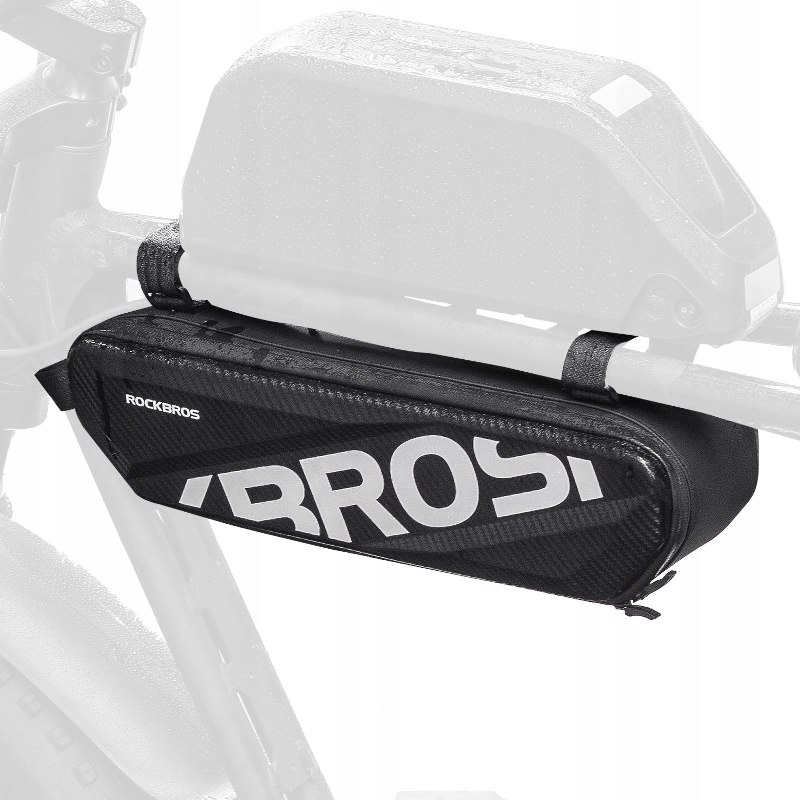 ROCKBROS Bicycle Bag Under Frame Waterproof 4,5L Bicycle Pouch Black Color black