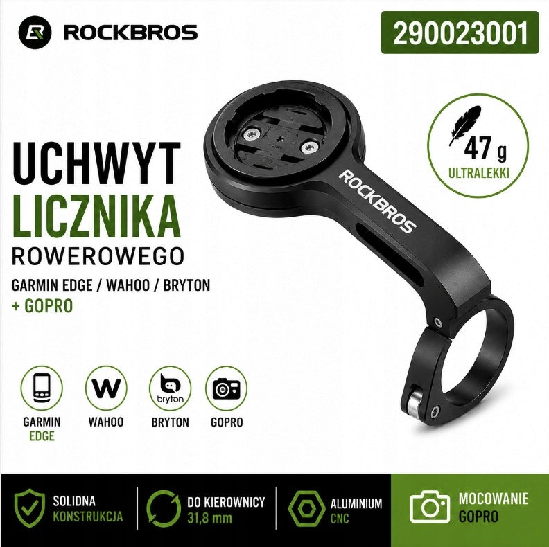 ROCKBROS Garmin Edge Counter Holder GoPro Wahoo Bryton CNC Aero