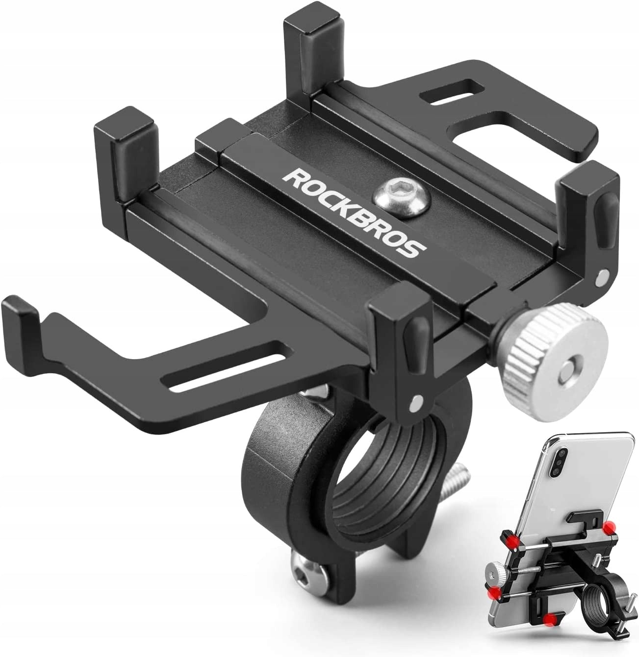 ROCKBROS MOTORCYCLE BIKE HOLDER FOR PHONE HANDLEBAR GUB ALU STRONG