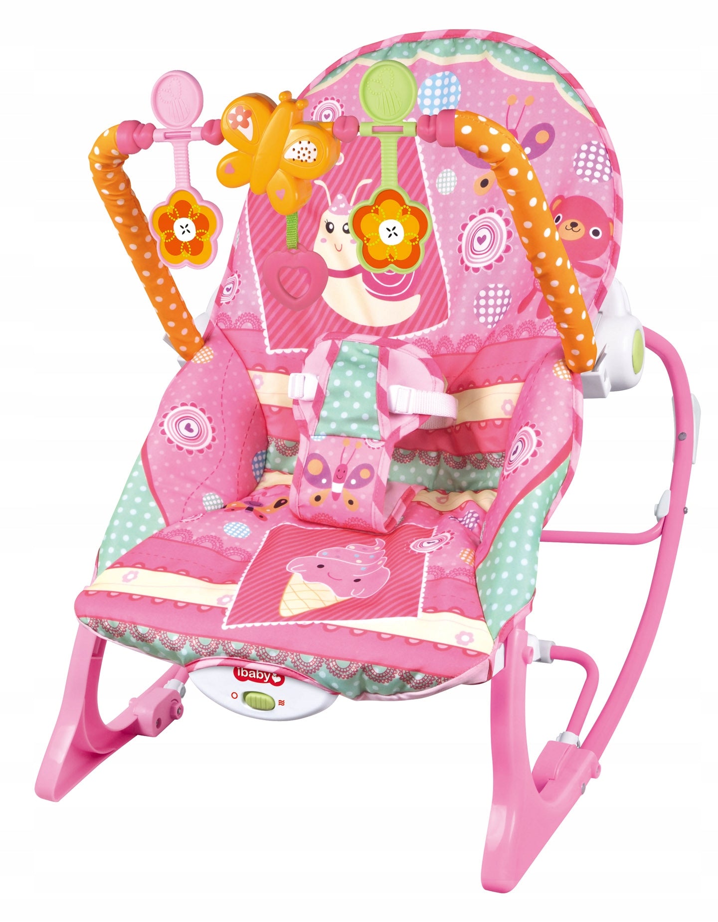 ROCKER CHAIR 0+ 3in1 to 18kg VIBRATION + TOYS