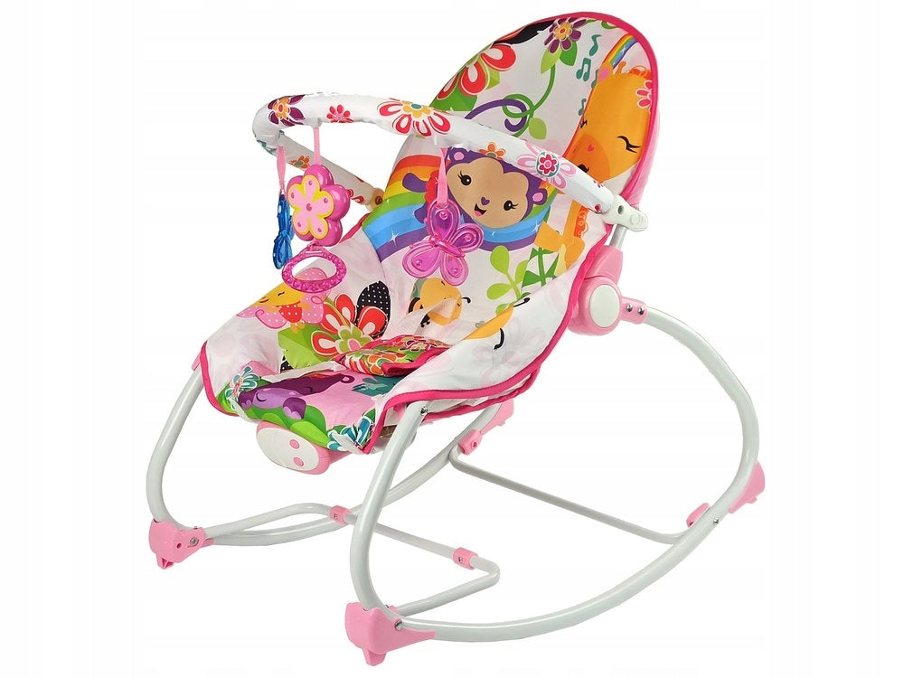ROCKER CRADLE 2IN1 PINK FLOWER SOUNDS VIBRATION Brand no brand