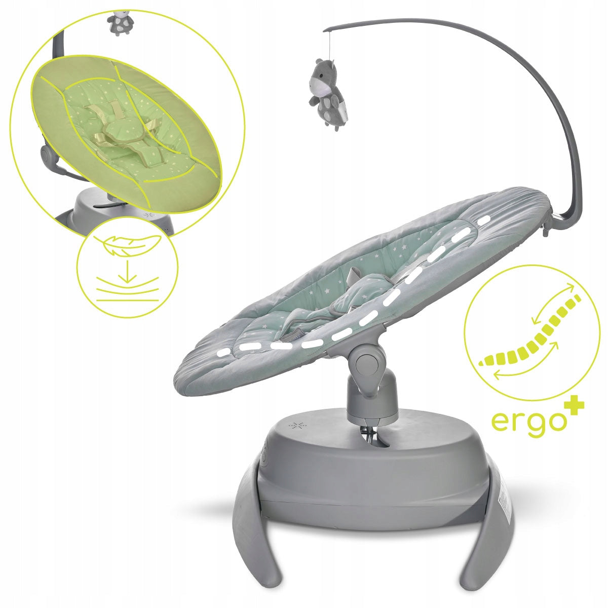 ROCKER ELECTRIC MUSIC SWING LORELLI BELLA GREEN Brand Lorelli