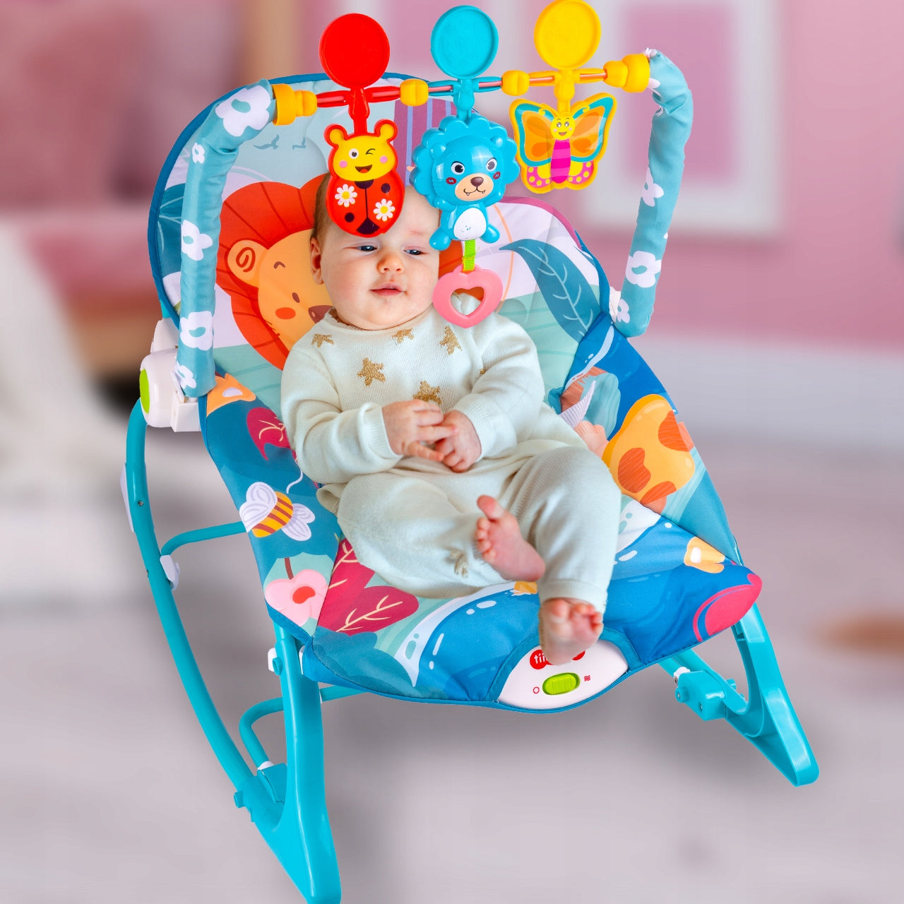 ROCKER LOUNGER FOR TODDLER INFANT SEAT VIBRATION BELTS LION Manufacturer code 110433