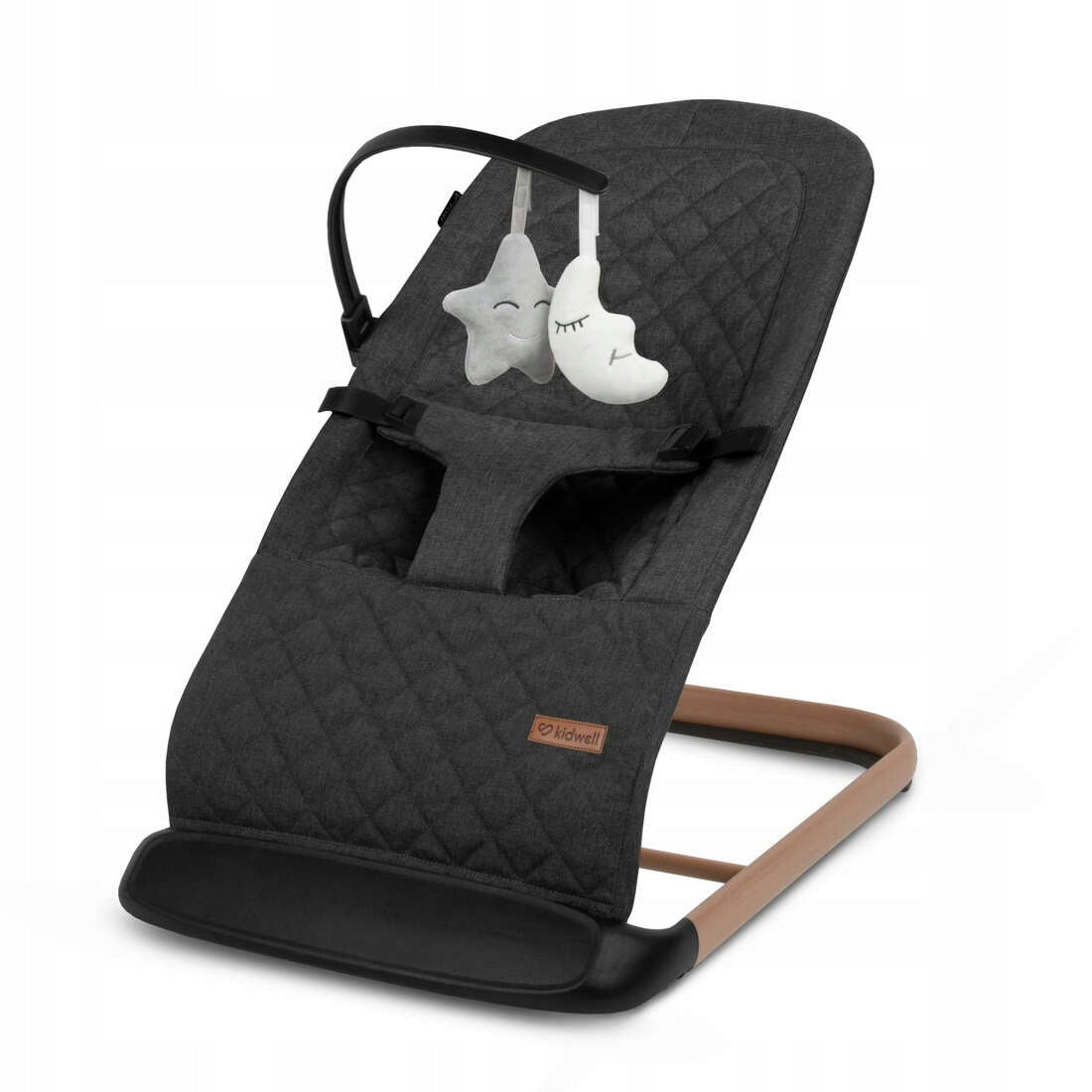 ROCKER LOUNGER KIDWELL LARO Black/Wooden + Educational mat Manufacturer code LEBULAR01A1