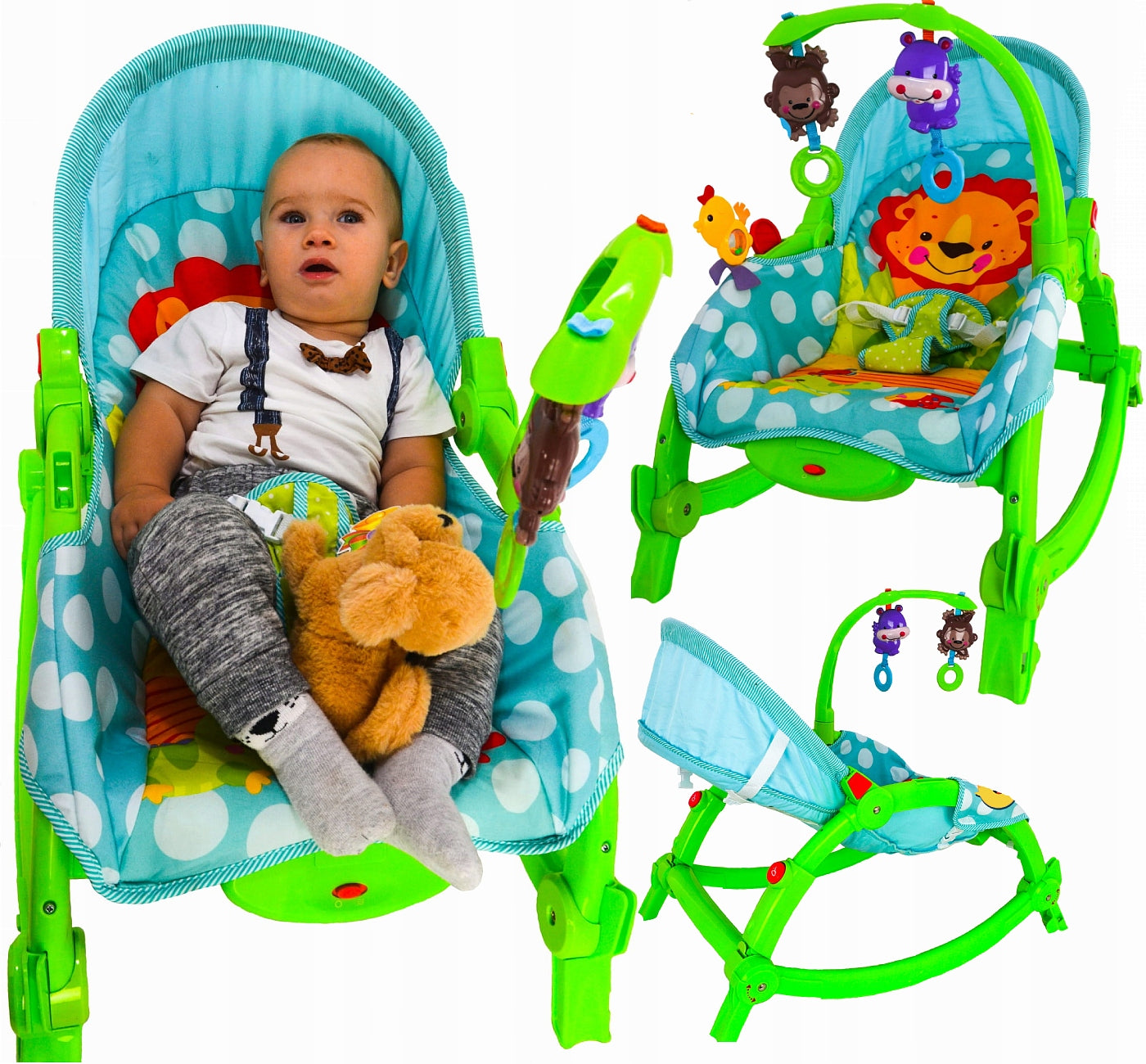 ROCKER LOUNGER SEAT 3IN1 VIBRATION FOR CHILDREN
