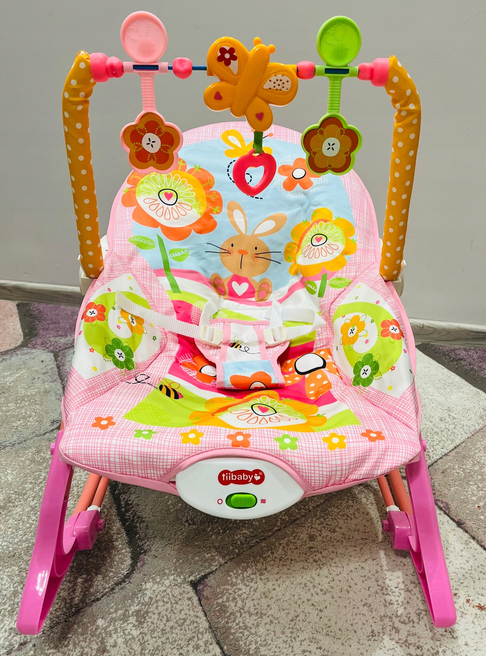 ROCKER LOUNGER VIBRATION CRADLE MUSIC BUNNY 0-18 KG. Brand no brand