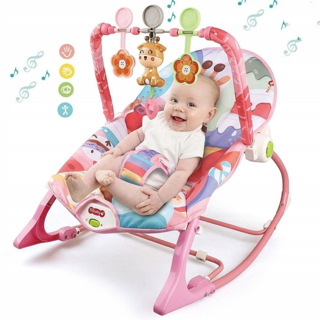ROCKER LOUNGER VIBRATION CRADLE MUSIC GIRAFFE 0-18 KG. EAN (GTIN) 5906109639576