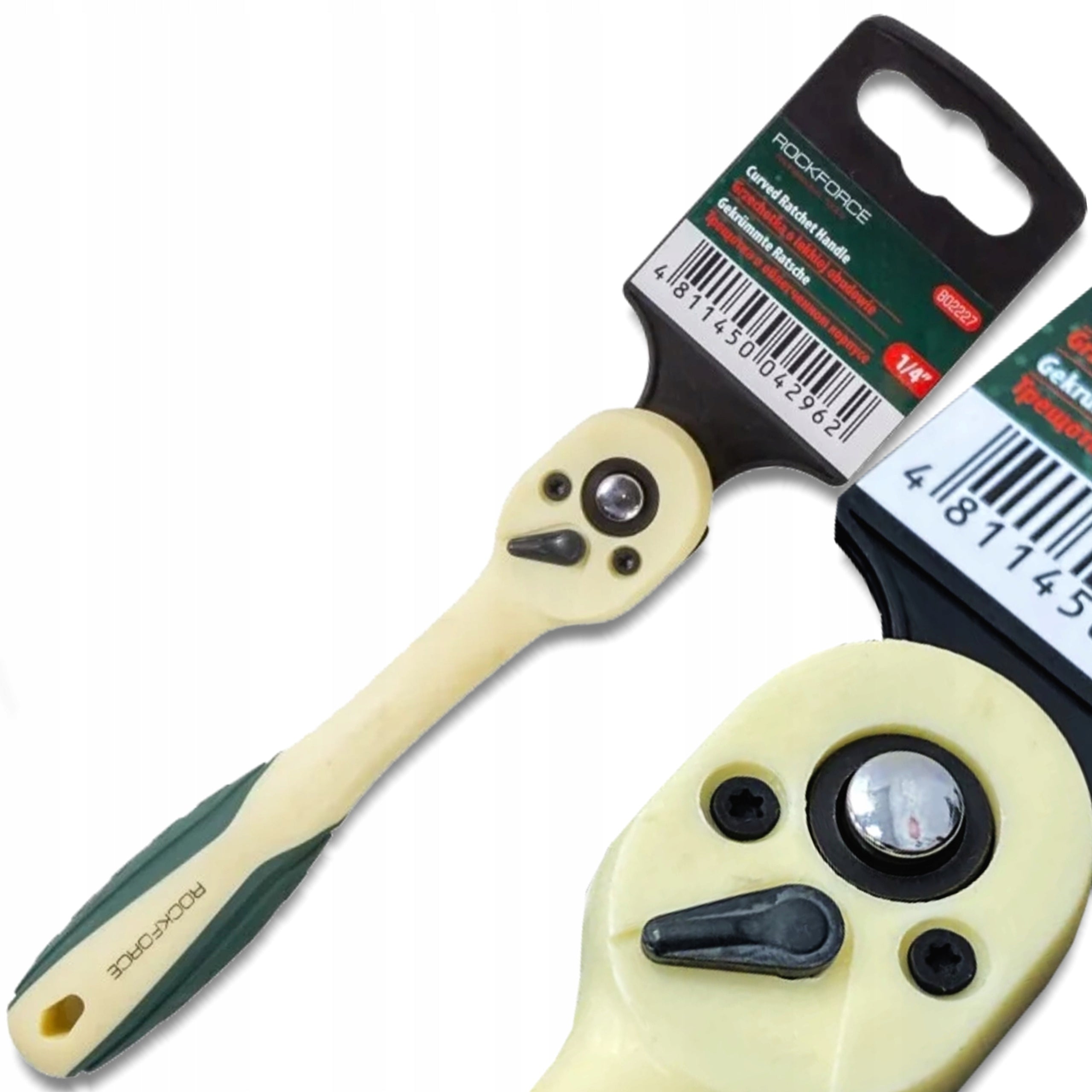 ROCKFORCE Ratchet 1/4" PLASTIC ANTI-CORROSION Housing 155mm 72 TEETH