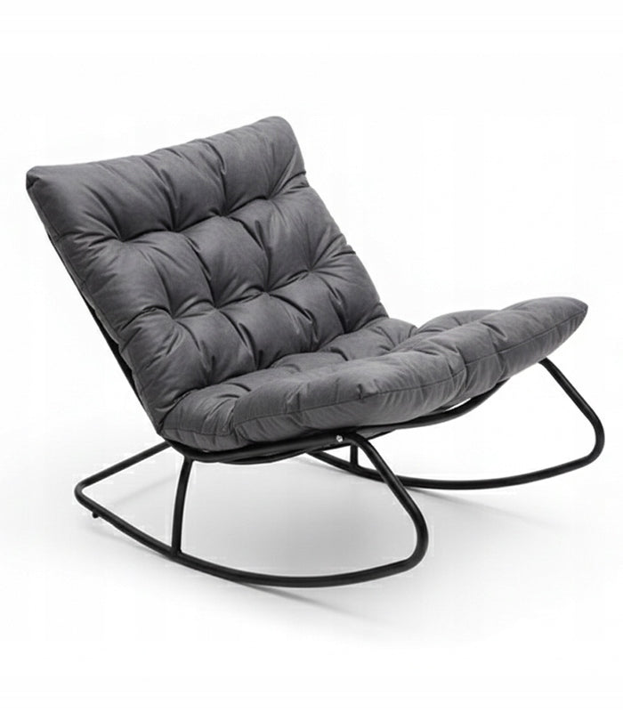 ROCKING CHAIR GREY SOFA GARDEN LOUNGER ROCKER COMFORTABLE FOR HOME ON TERRACE Manufacturer code 5907100604051