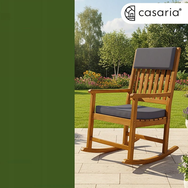 ROCKING CHAIR ROCKING FOR GARDEN LIVING ROOM 107x54x77cm Brand Deuba