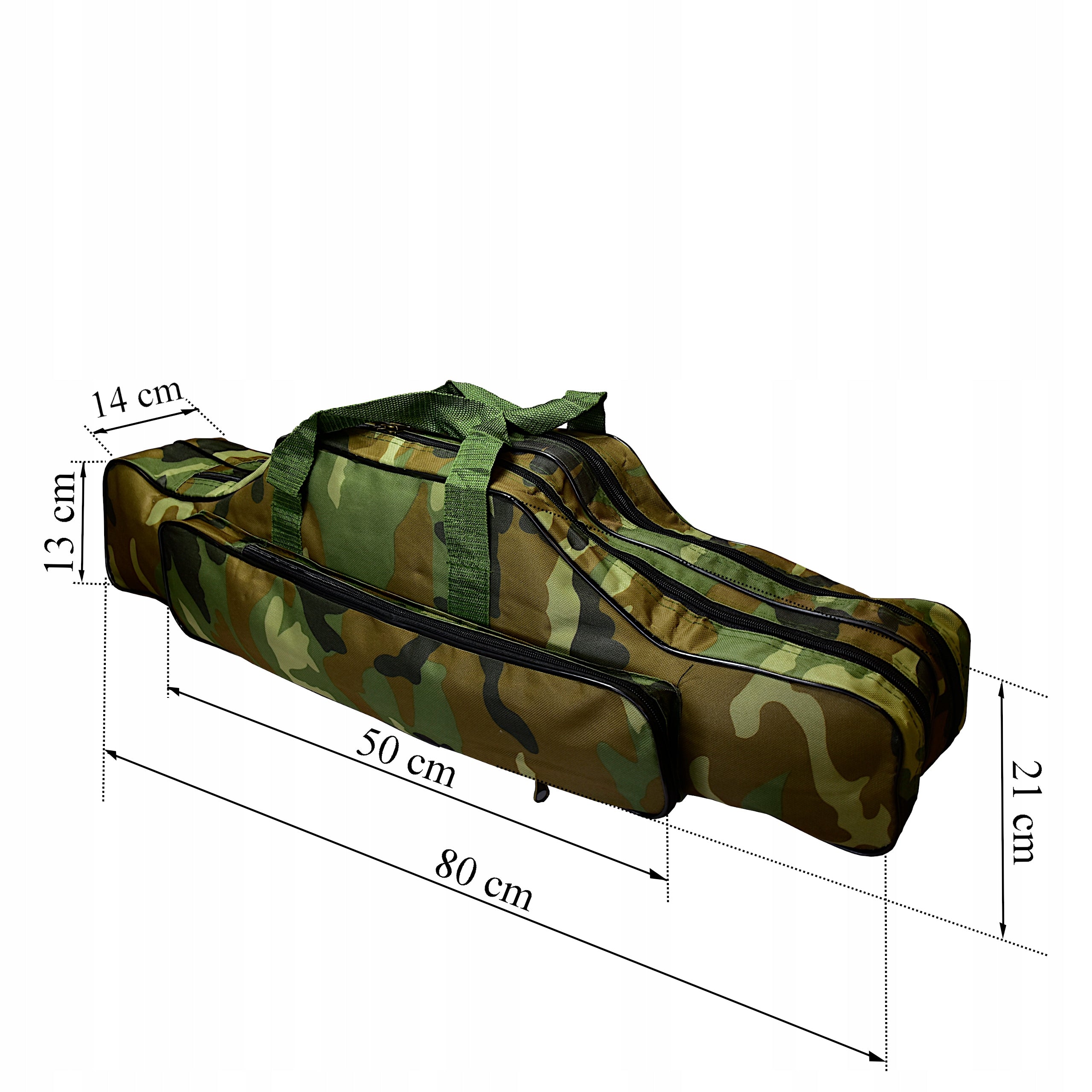 ROD COVER 2 COMPARTMENTS 80 cm side pocket Brand Miracle Fish